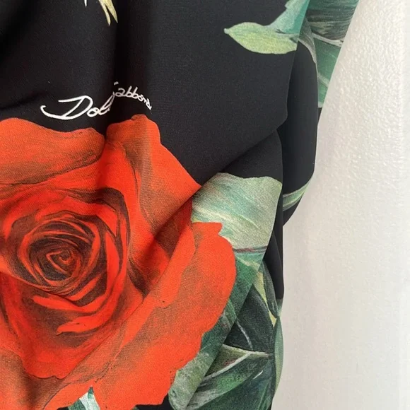 Dolce & Gabbana Rose Print Dress - Picture 4 of 6